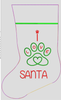 AGD 11056 I LOVE SANTA PET STOCKING