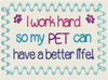 AGD 8084 I WORK HARD - PET