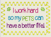 AGD 8094 I WORK HARD - PETS