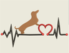 AGD 9472 Dachshund  Heartbeat
