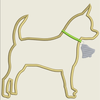 AGD 9788 Bell Chihuahua Applique