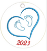 AGD 9306 Baby Feet Ornament