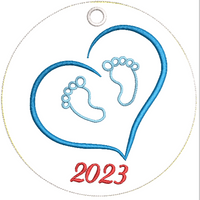 AGD 9306 Baby Feet Ornament