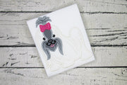 AGD 10220 Applique Shih Tzu