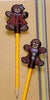 AGD 10934 and 10936 girl and boy  Ginger Pencil Toppers