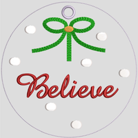 AGD 11032 BELIEVE ORNAMENT