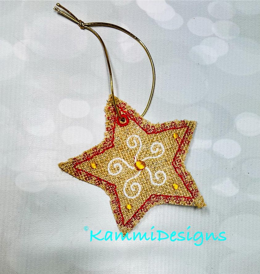 AGD 11038 Swirly Star Ornament