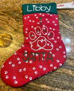 AGD 11056 I LOVE SANTA PET STOCKING