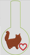AGD 11442 ROUND FLUFFY KEY FOB