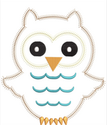AGD 11458 OWL APPLIQUE