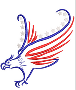 AGD 11792 EAGLE WITH STARS