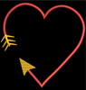 AGD 2796 Heart Arrow Monogram Frame