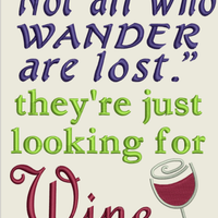 AGD 2834 Not All Who Wanders - Wine