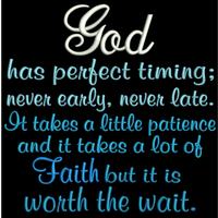AGD 2842 God has perfect timing