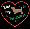 AGD 2892 Kiss my Basset Ornament