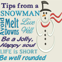 AGD 4018 Tips from a Snowman