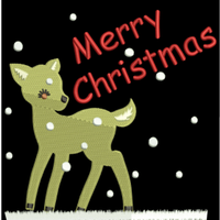 AGD 5024 Merry Christmas Deer
