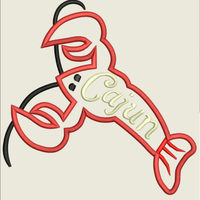 AGD 5084 Cajun Crawfish Applique