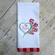 AGD 6038 Swirly Heart Roses