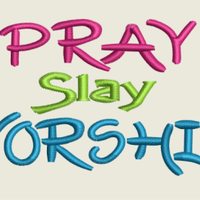 AGD 7026 Pray Slay Worship Hat File
