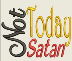 AGD 7038 Not Today Satan Hat File