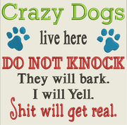 AGD 7098 Crazy Dogs - Paw Prints