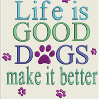 AGD 8002 Life is Good  -  Dog