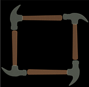AGD 9054 Hammer Monogram Frames