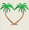 AGD 9294 Palm Heart Monogram Frame
