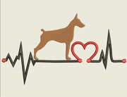 AGD 9494 Doberman Heartbeat