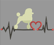 AGD 9548 Standard Poodle Heartbeat