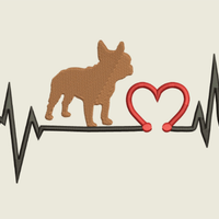 AGD 9552 French Bull Dog Heartbeat