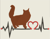 AGD 9558 Maine Coon Cat Heartbeat