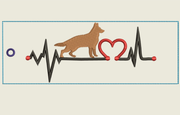 AGD 9652 German Shepherd Bookmark