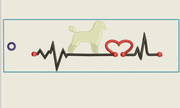 AGD 9664 Poodle Bookmark