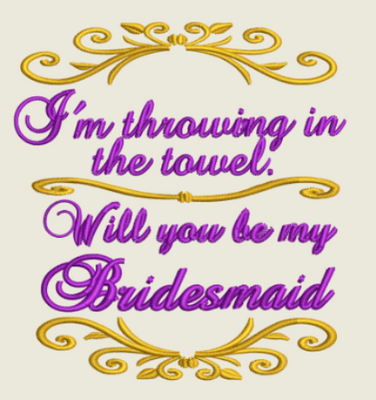 AGD 1856 Will you be my Bridesmaid
