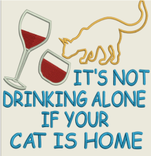 AGD 2264 Not Drinking Alone (cats)