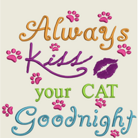 AGD 2364 Always Kiss your Cat Goodnight