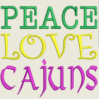 AGD 2454 Peace Love Cajun
