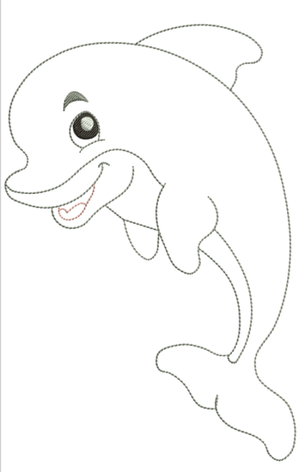 AGD 2662 Quick stitch Dolphin