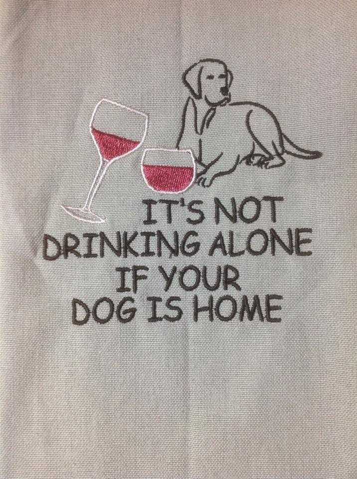 AGD 2202 Not Drinking alone (dog)