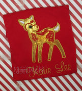 AGD 2176 Swirly Deer Applique